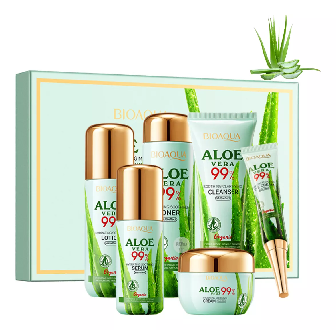 Coffret visage BIOAQUA Aloe Vera – Kit 6 pièces – Image 3